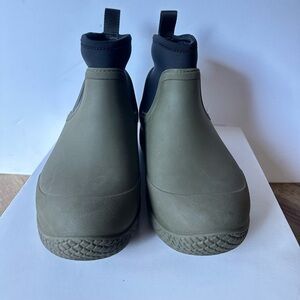 OLD CÉLINE Phoebe Philo rubber scuba sock pull on rain boot 37 w Original Box